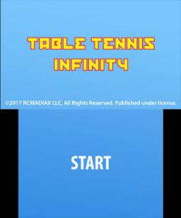 Table Tennis Infinity Title Screen